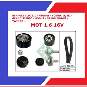 KIT DISTRIBUZIONE INA RENAULT DACIA MOT 1.6 - 1.6-16V