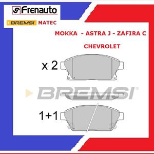 BP3405 PATTINI FRENO ASTRA J MOKKA