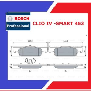 PATTINI FRENO CLIO IV -DACIA - SMART 453